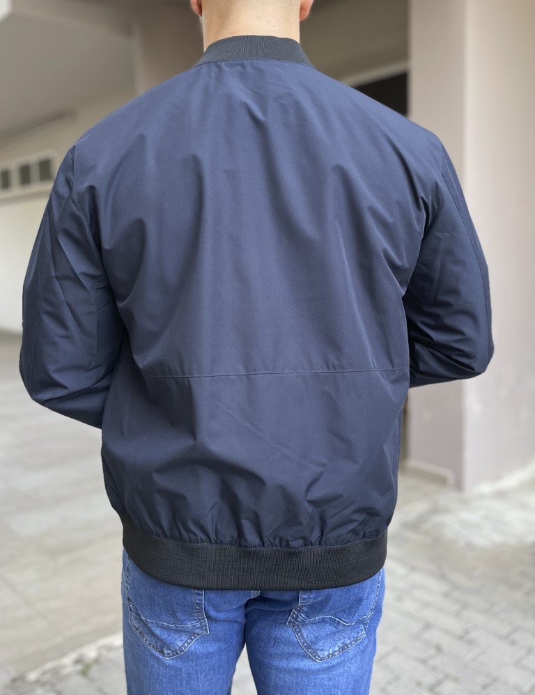 Ανδρικό μπλε ελαφρύ Bomber Jacket WS2803N φωτογραφία